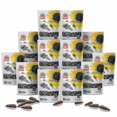 6 Packs of Mr Martin Roasted Unsalted Sunflower Seeds
